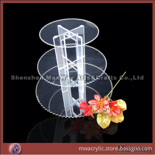 Gear Shaped 3 Tier Acryl Cupcake Stand Rack